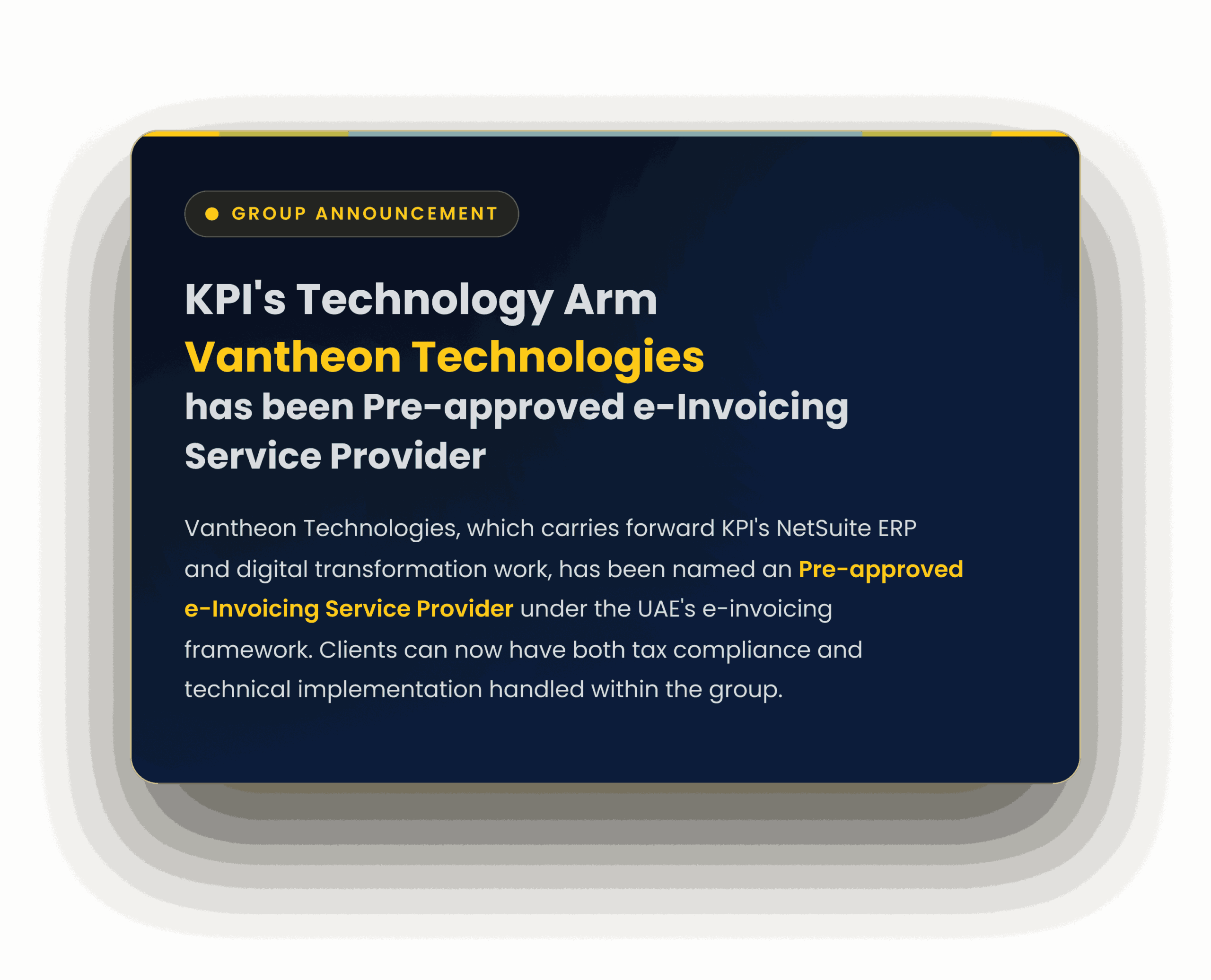 E-Invoicing in the UAE: Why Our Technology Arm Just Became an Pre-approved E-Invoicing Service Provider 